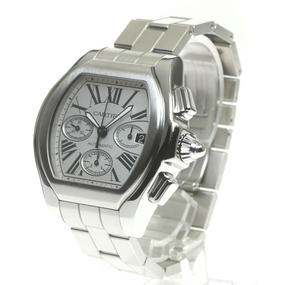 CARTIER Roadster S W6206019 Chronograph Silver Dial Automatic Men's Watch_837138