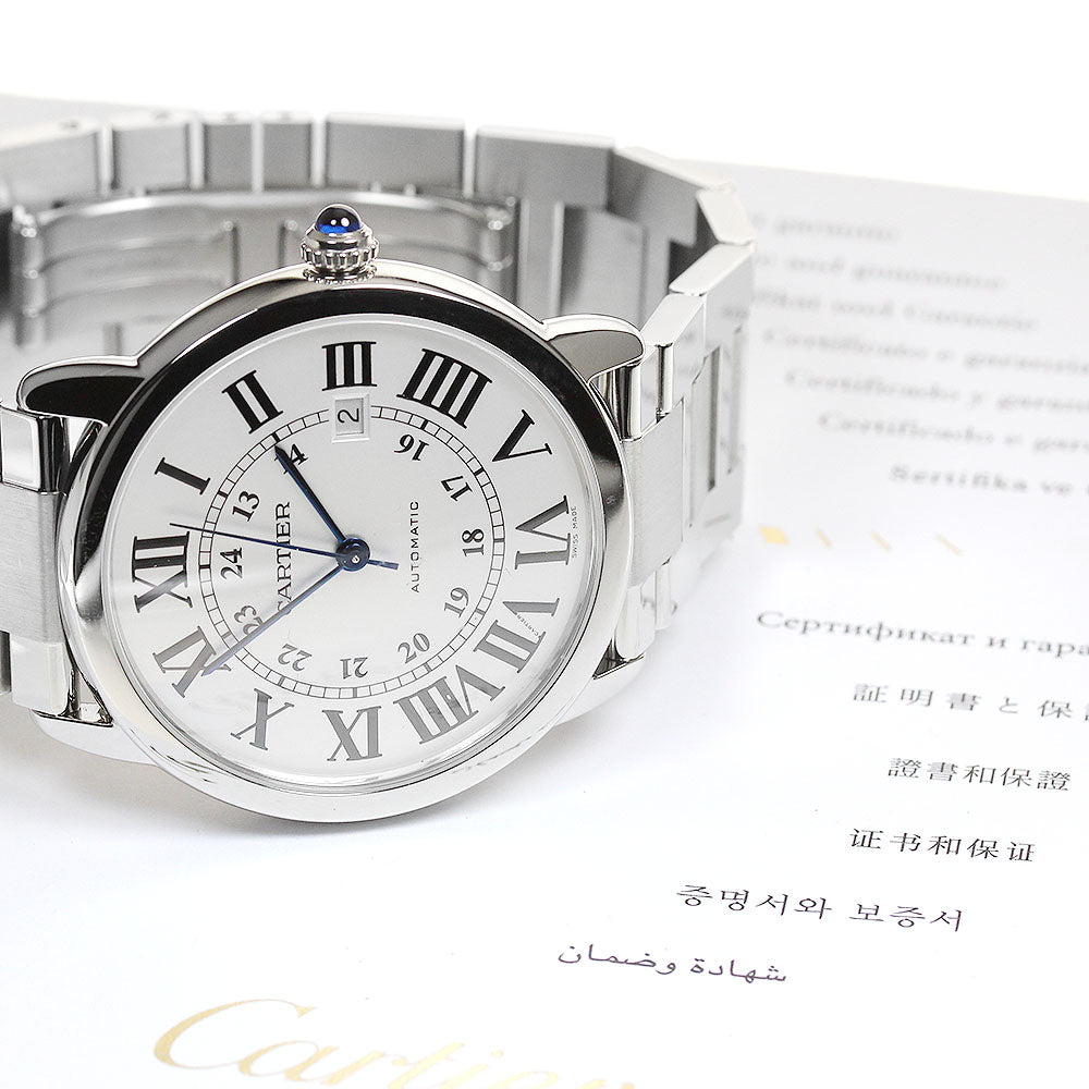 CARTIER Ronde Solo de Cartier XL W6701011 Date Automatic Men's Watch_837178