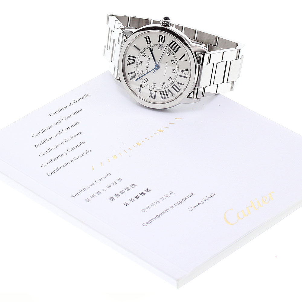 CARTIER Ronde Solo de Cartier XL W6701011 Date Automatic Men's Watch_837179