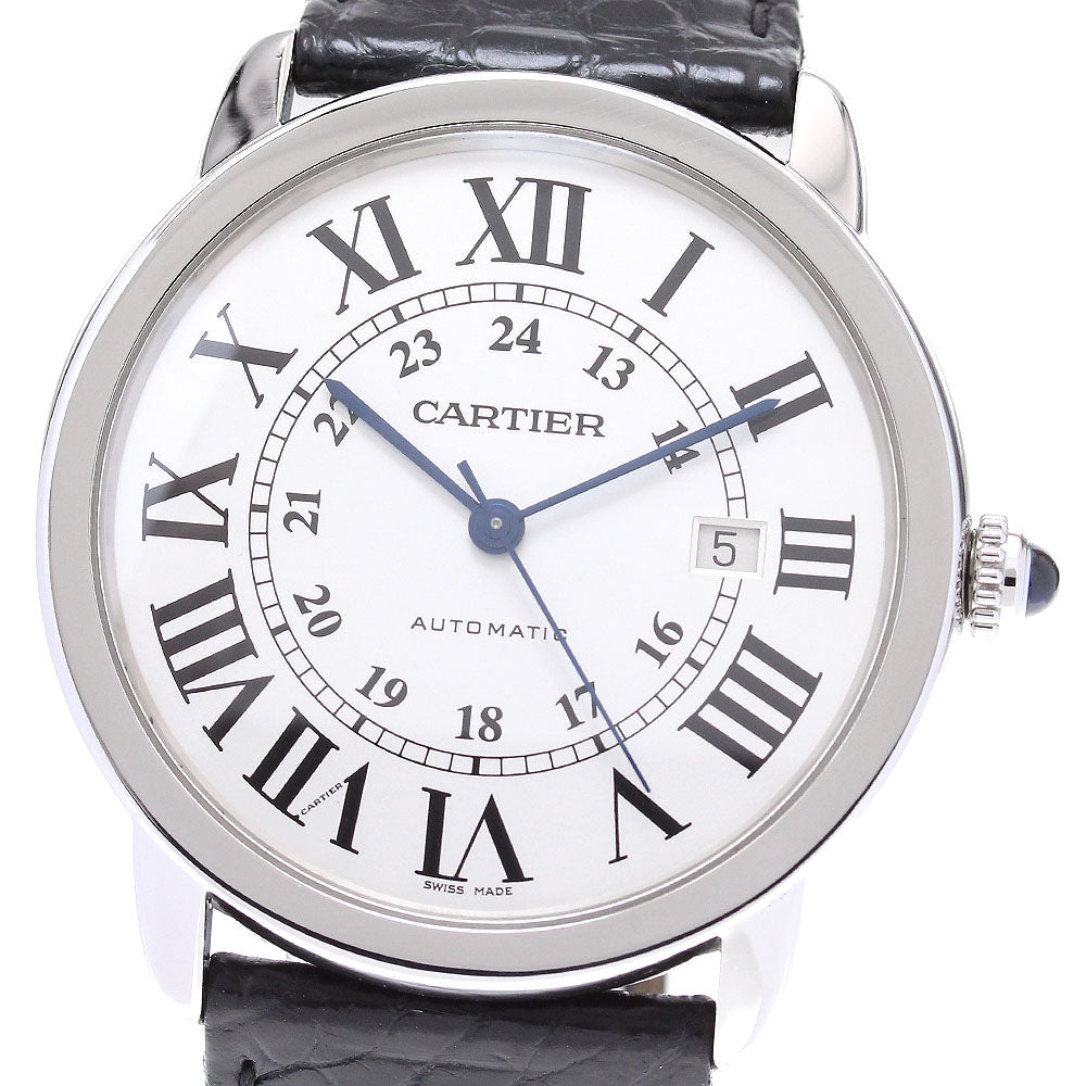 CARTIER Ronde SoloXL W6701010 Date Silver Dial Automatic Men's Watch_837216
