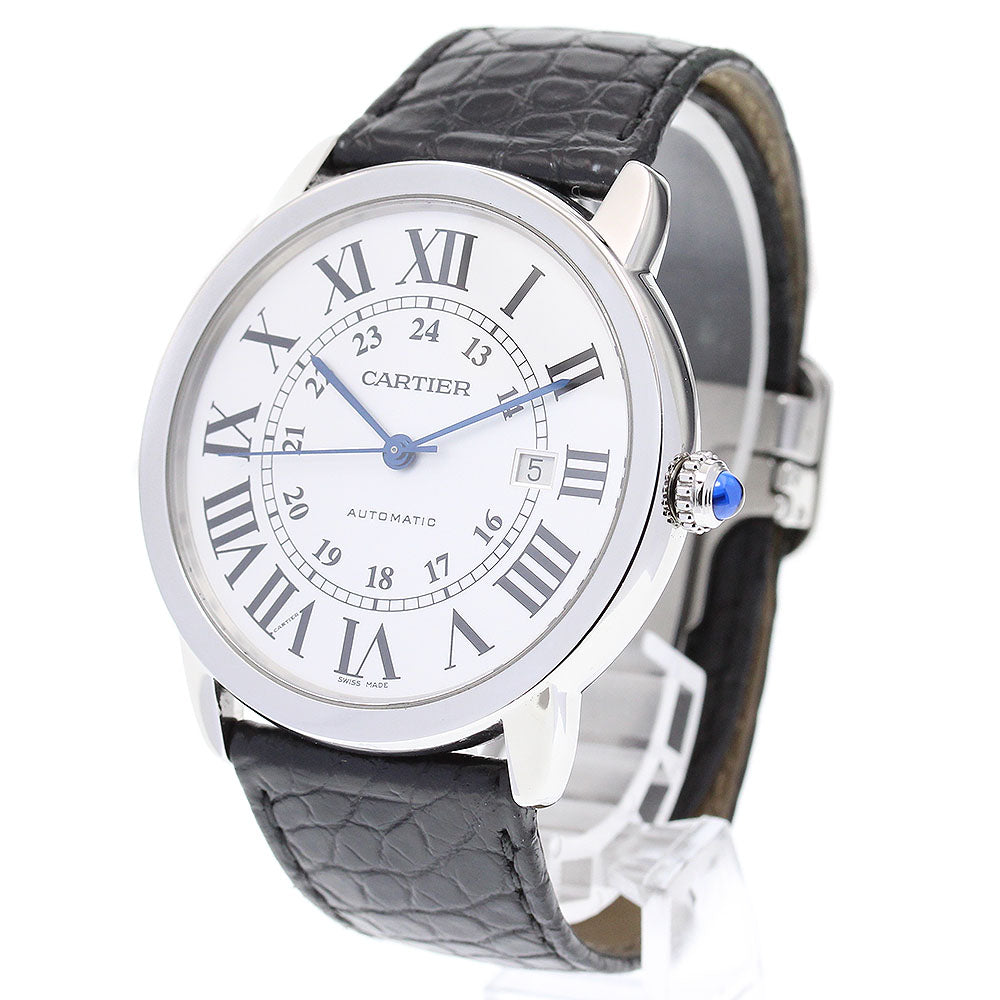 CARTIER Ronde SoloXL W6701010 Date Silver Dial Automatic Men's Watch_837216