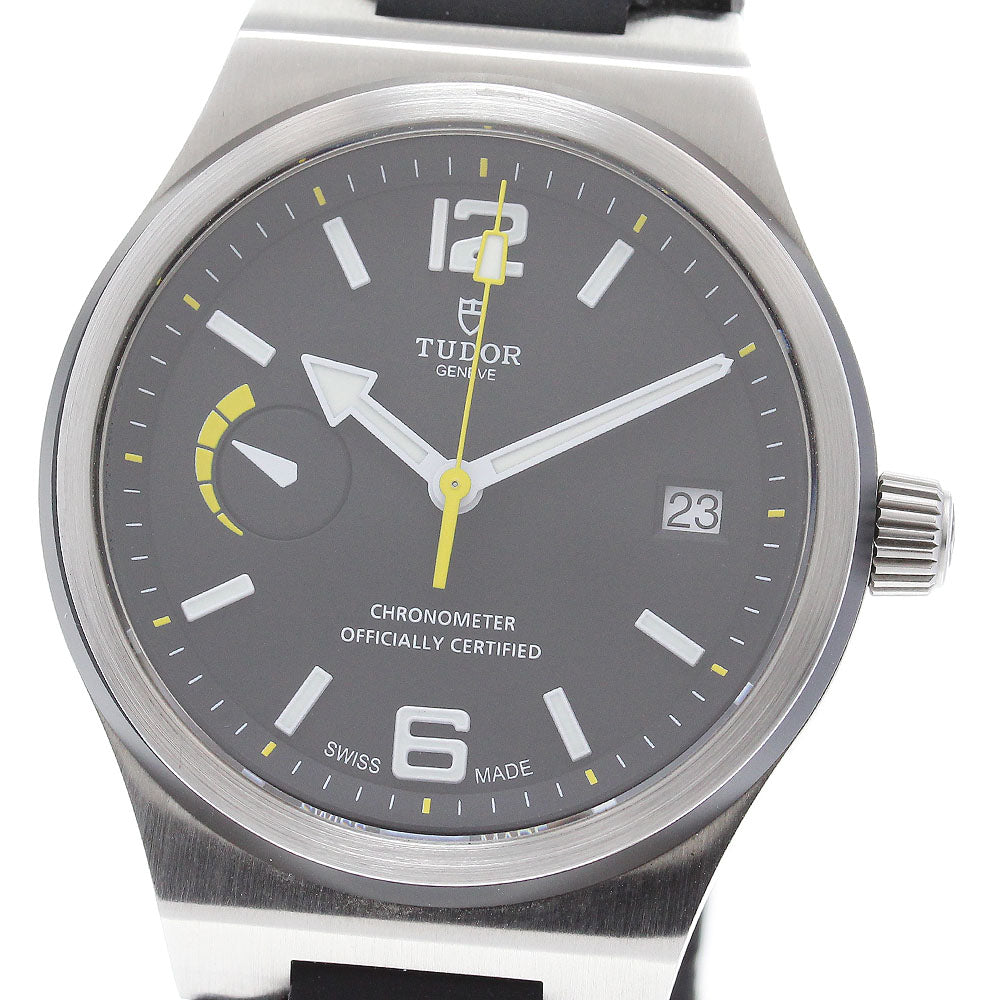 TUDOR North Flag 91210 Power reserve date black Dial Automatic Men's_837220