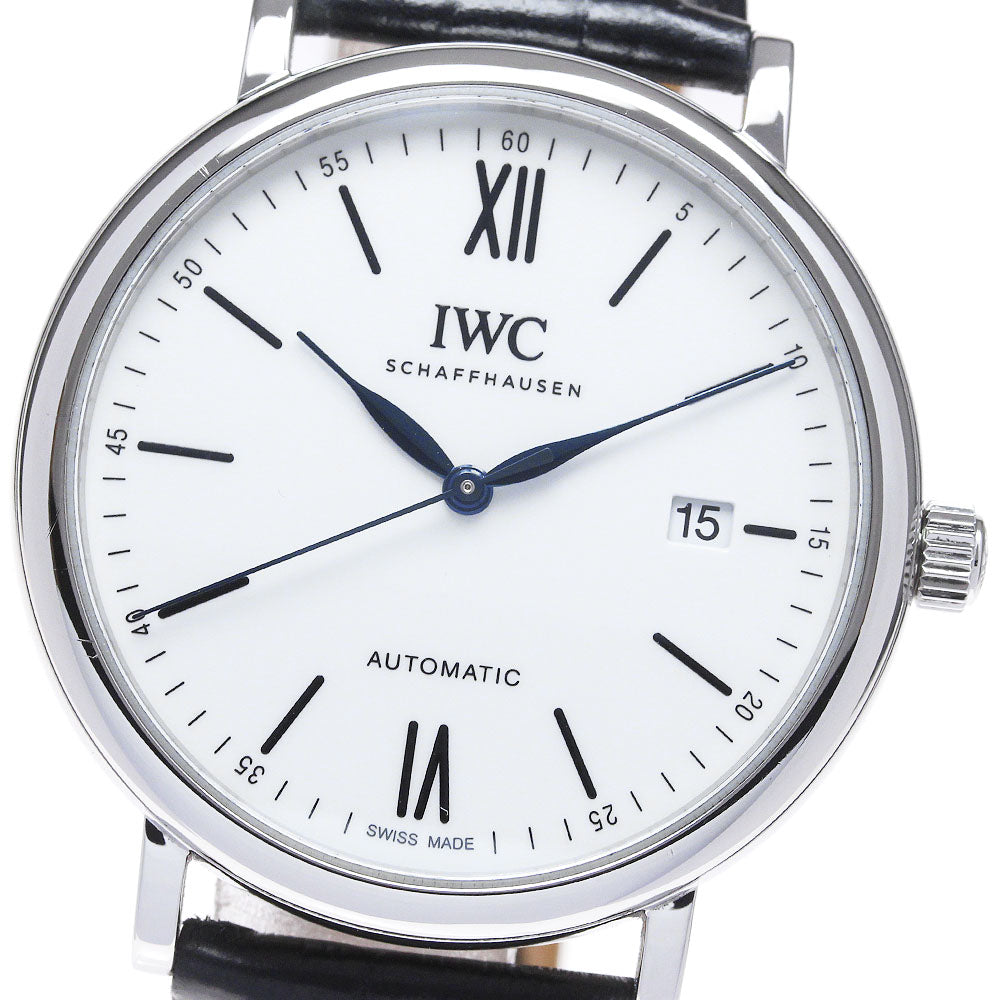 IWC SCHAFFHAUSEN Portofino 150 Years IW356519 World Limited 2000 white Dial Automatic Men's Watch_837226