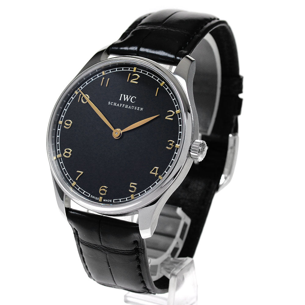 IWC SCHAFFHAUSEN Portugese IW570302 Chronograph black Dial Automatic Men's Watch_837243