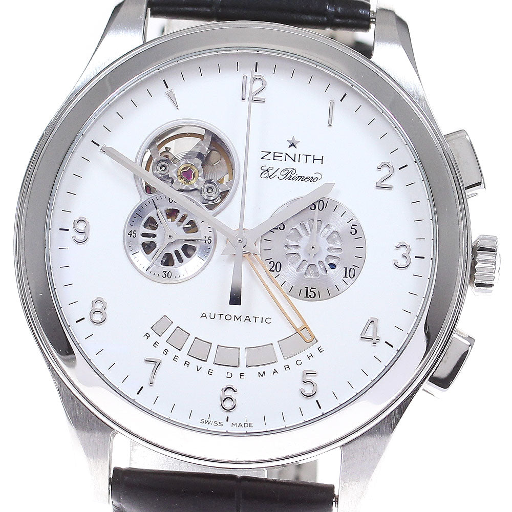 ZENITH Grand class open 03.0520.4021 El Primero Chronograph black Dial Automatic Men's Watch_837267