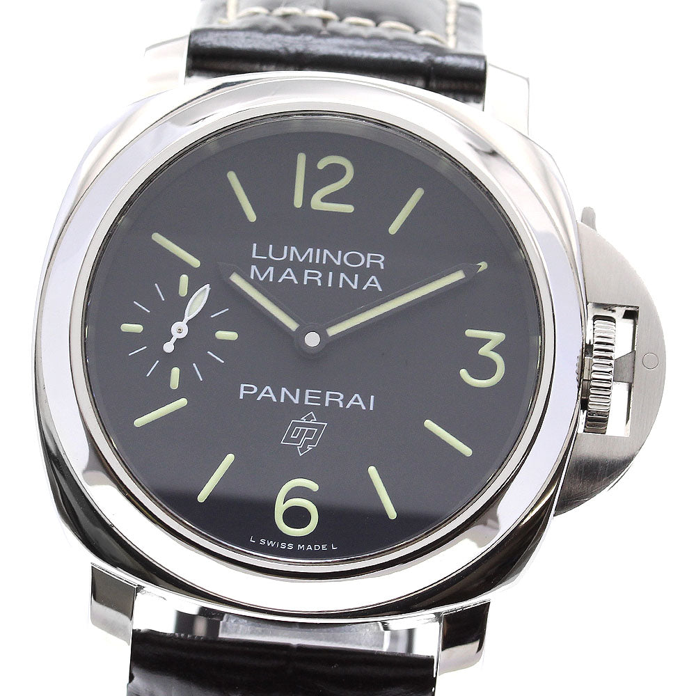 PANERAI Luminor marina logo PAM00776 black Dial Hand Winding Men's Watch_837275