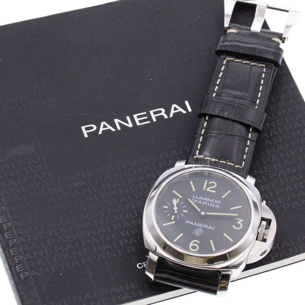PANERAI Luminor marina logo PAM00776 black Dial Hand Winding Men's Watch_837275