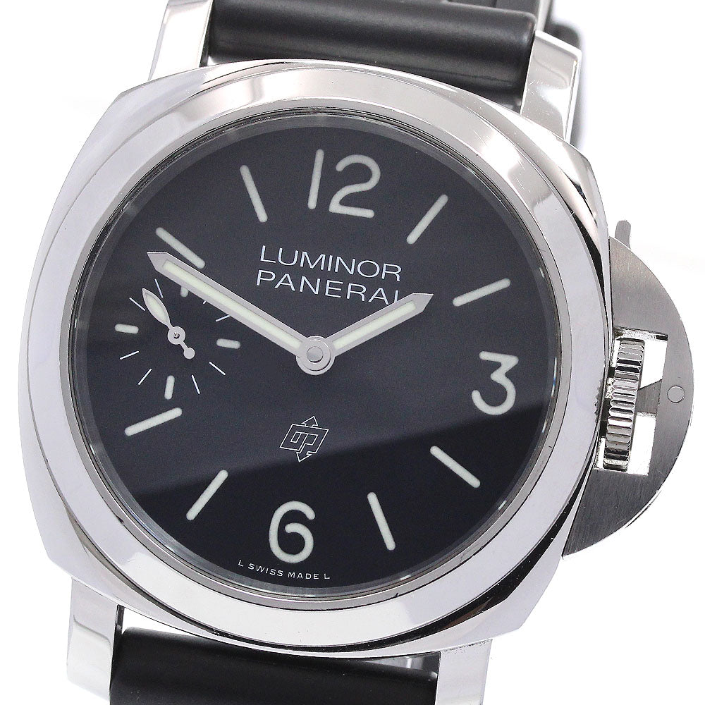 PANERAI Luminor Logo 44mm PAM01084 black Dial Hand Winding Men's Watch_837276