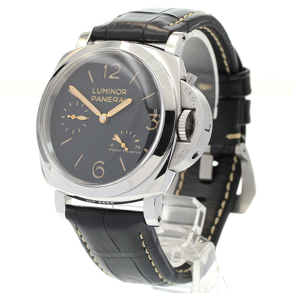 PANERAI Luminor 1950 3DAYS PAM00423 Power reserve black Dial Hand Winding Men's Watch_837297