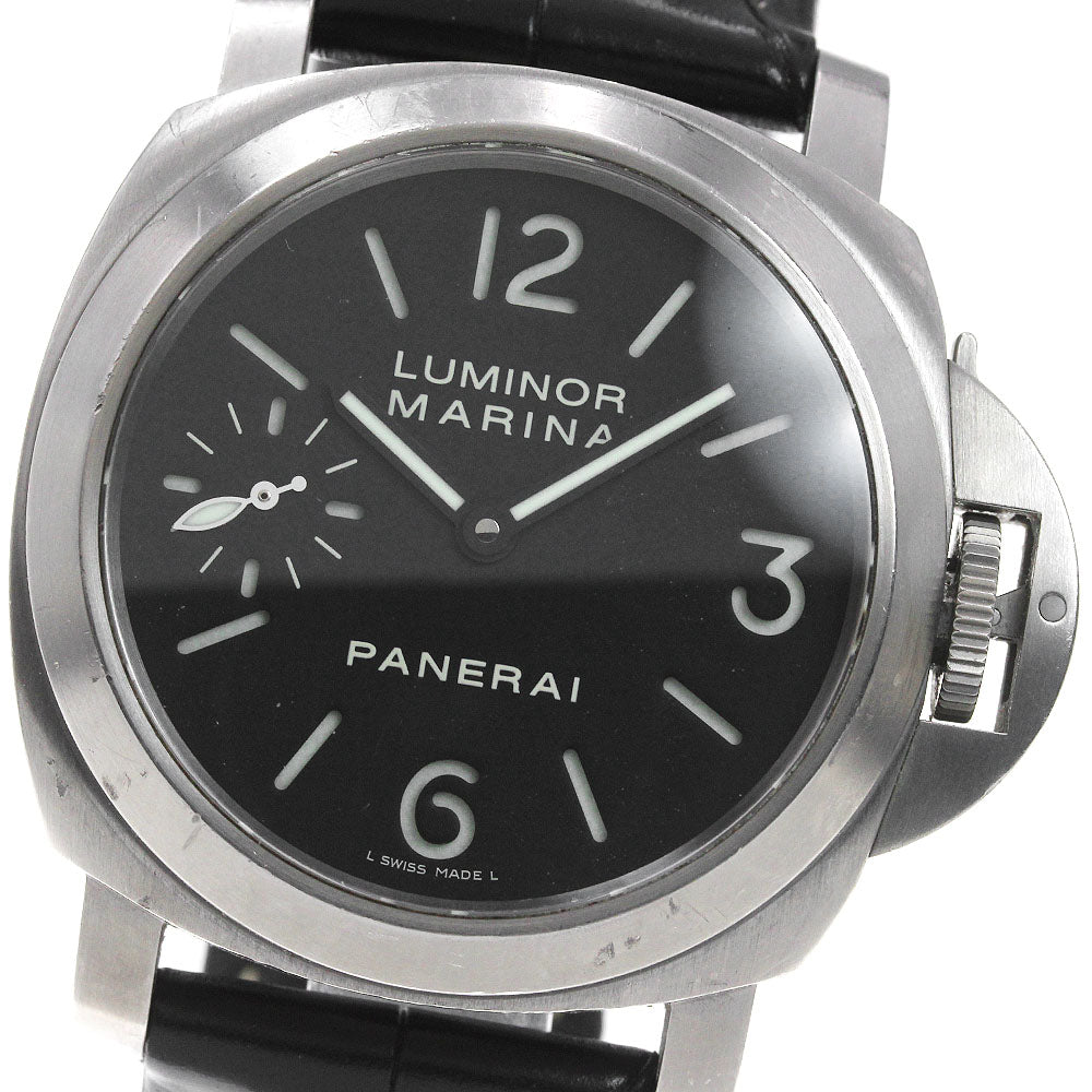 PANERAI Luminor Marina PAM00177 Small seconds black Dial Hand Winding Men's Watch_837298