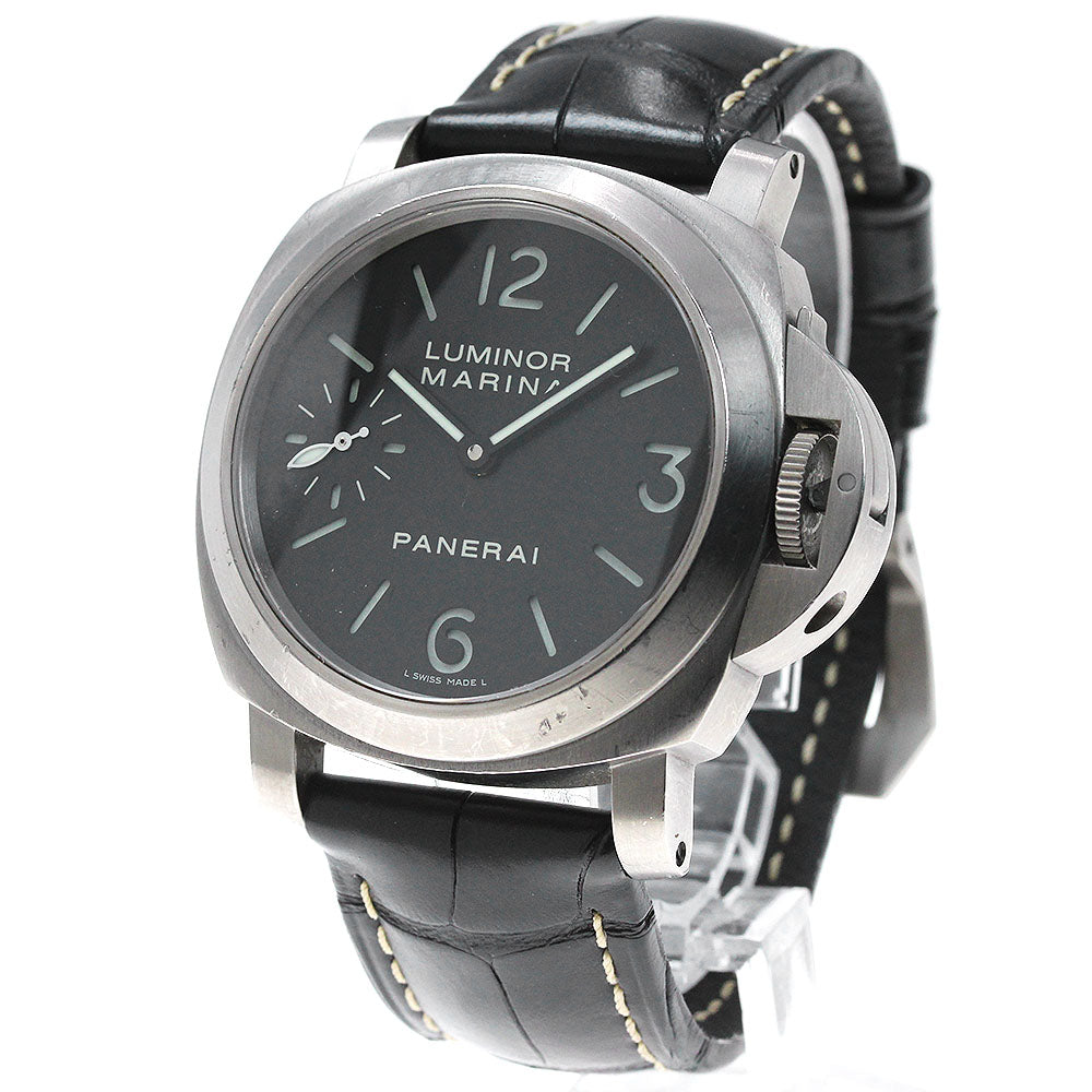 PANERAI Luminor Marina PAM00177 Small seconds black Dial Hand Winding Men's Watch_837298