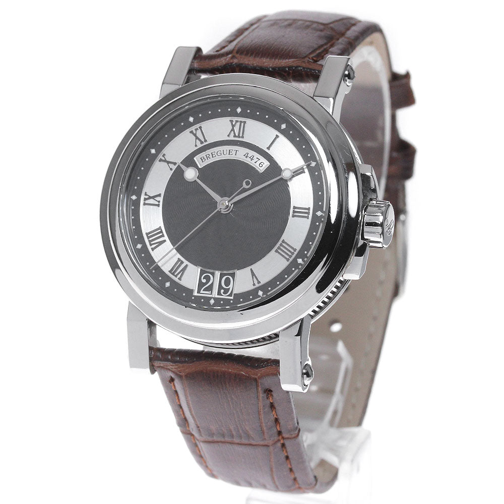 Breguet Marine 2 5817 Large date Black / Silver Dial Automatic Men's Watch_837309