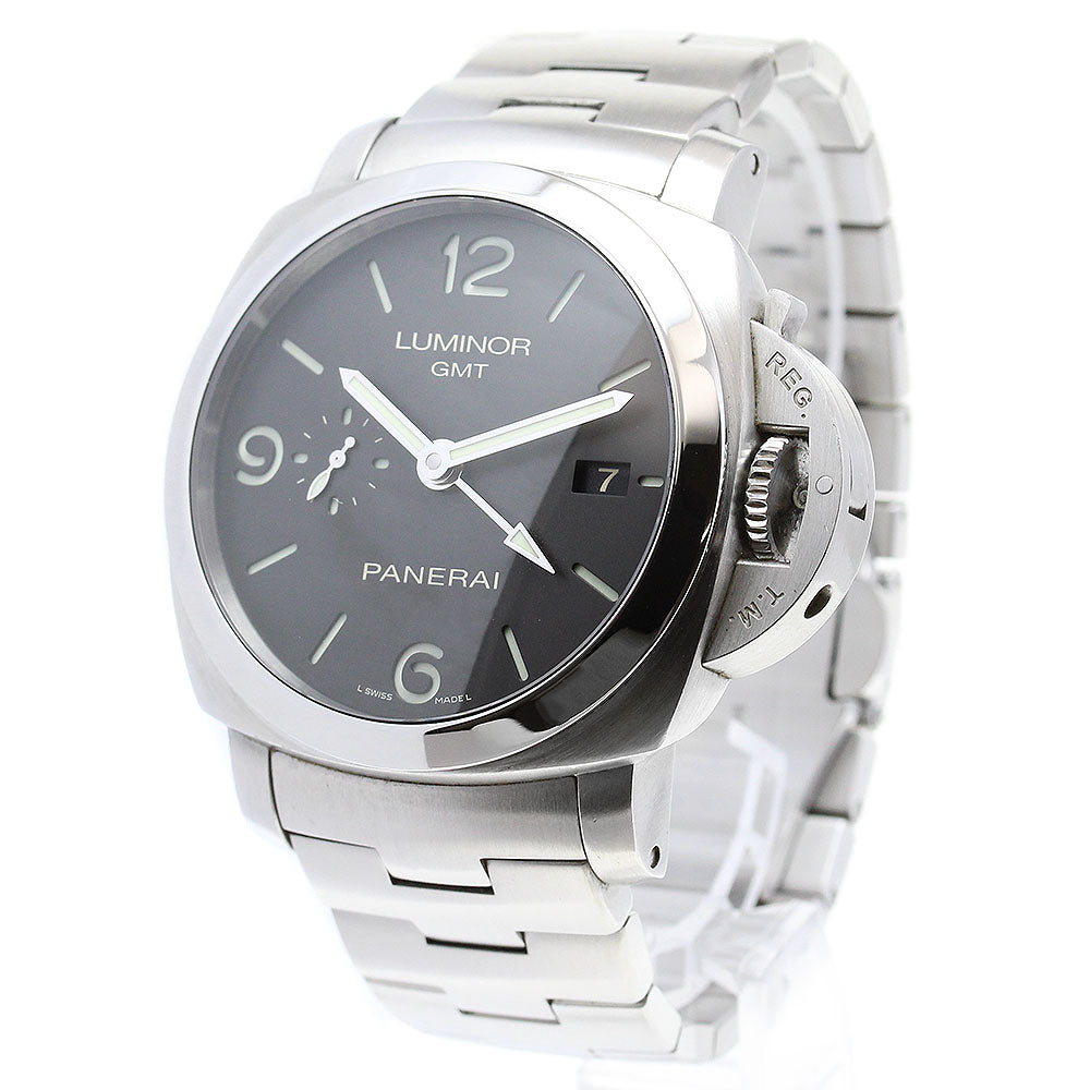 PANERAI Luminor 1950 PAM00329 3 Days GMT Black Dial Automatic Men's Watch_837328