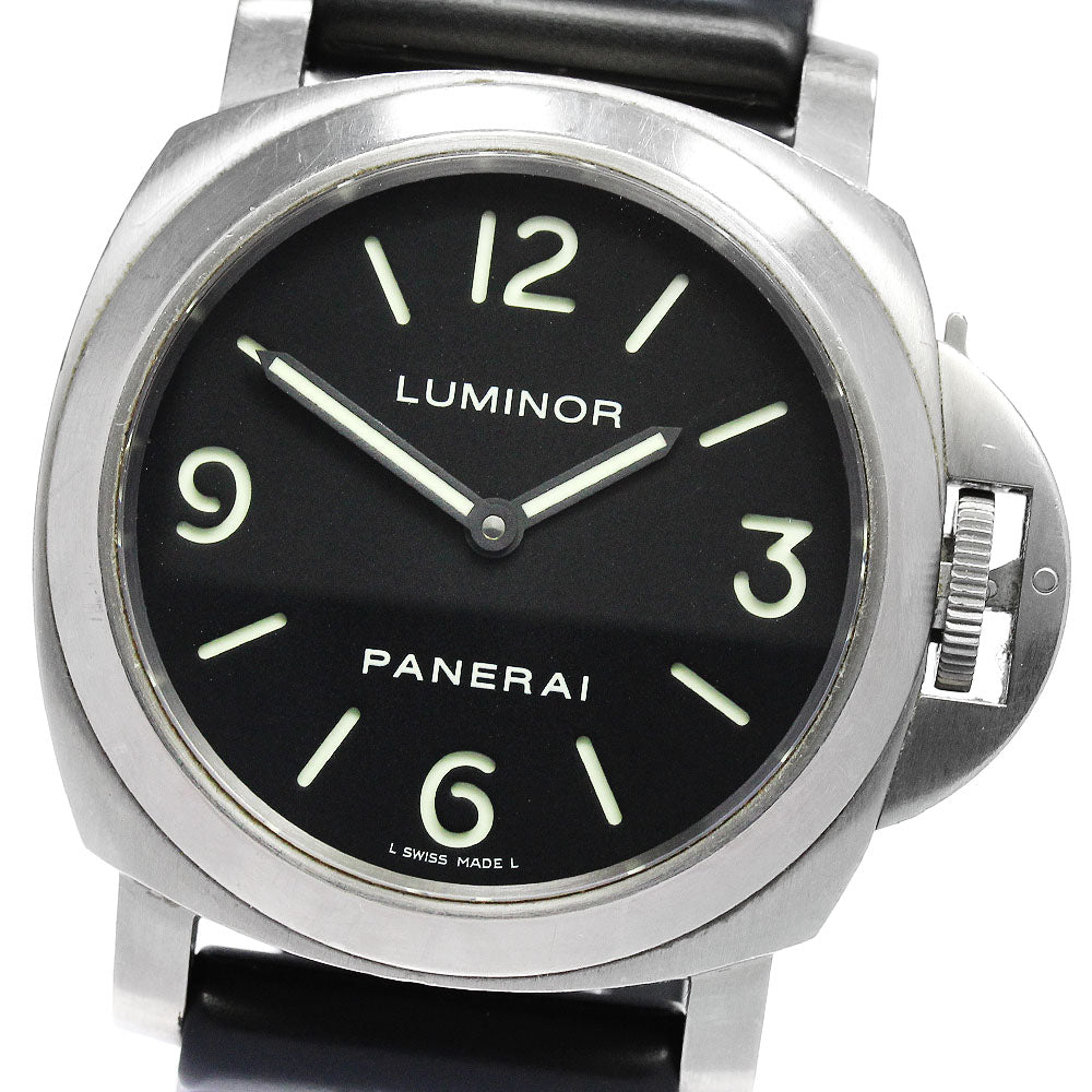 PANERAI Luminor base PAM00176 black Dial Hand Winding Men's Watch_837333