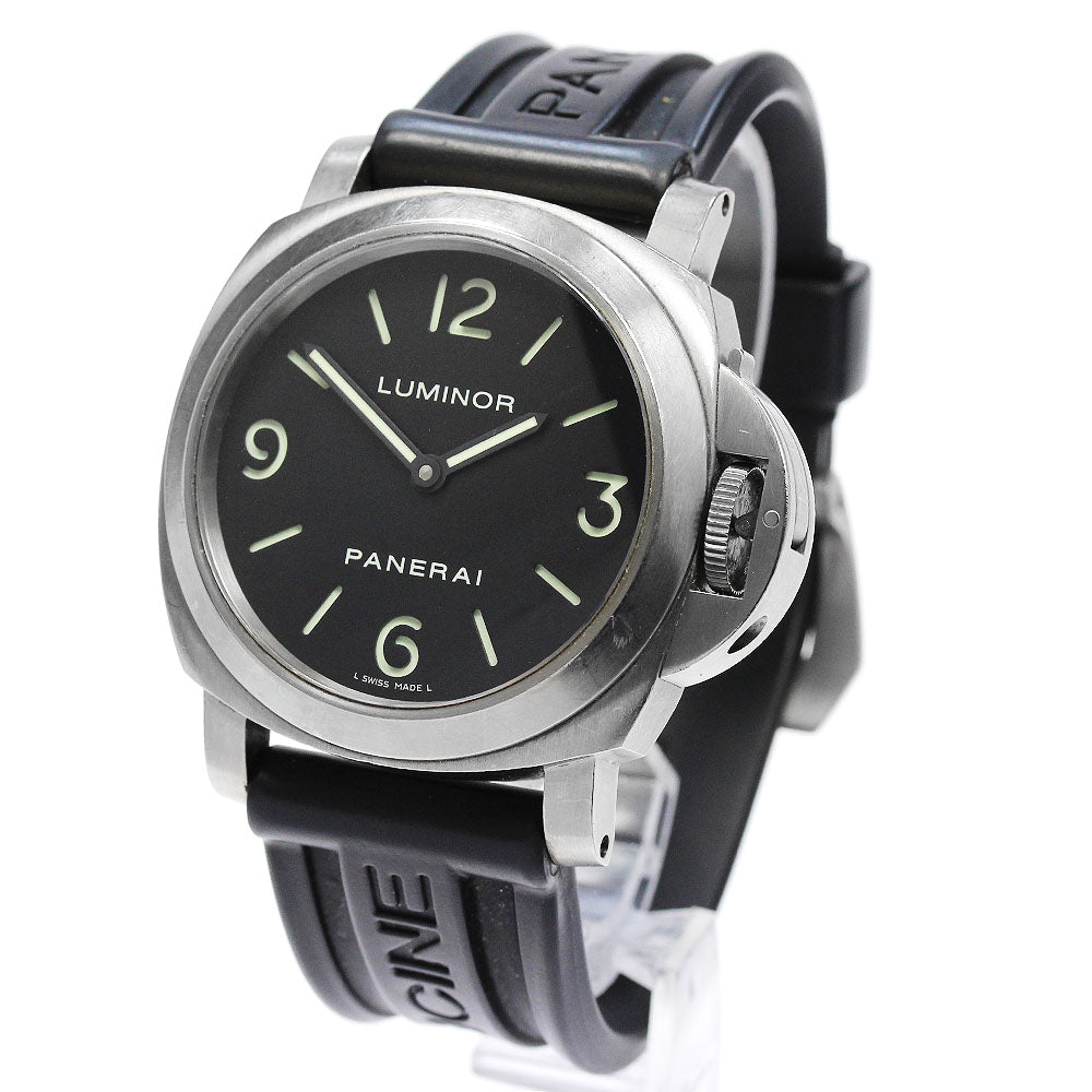 PANERAI Luminor base PAM00176 black Dial Hand Winding Men's Watch_837333