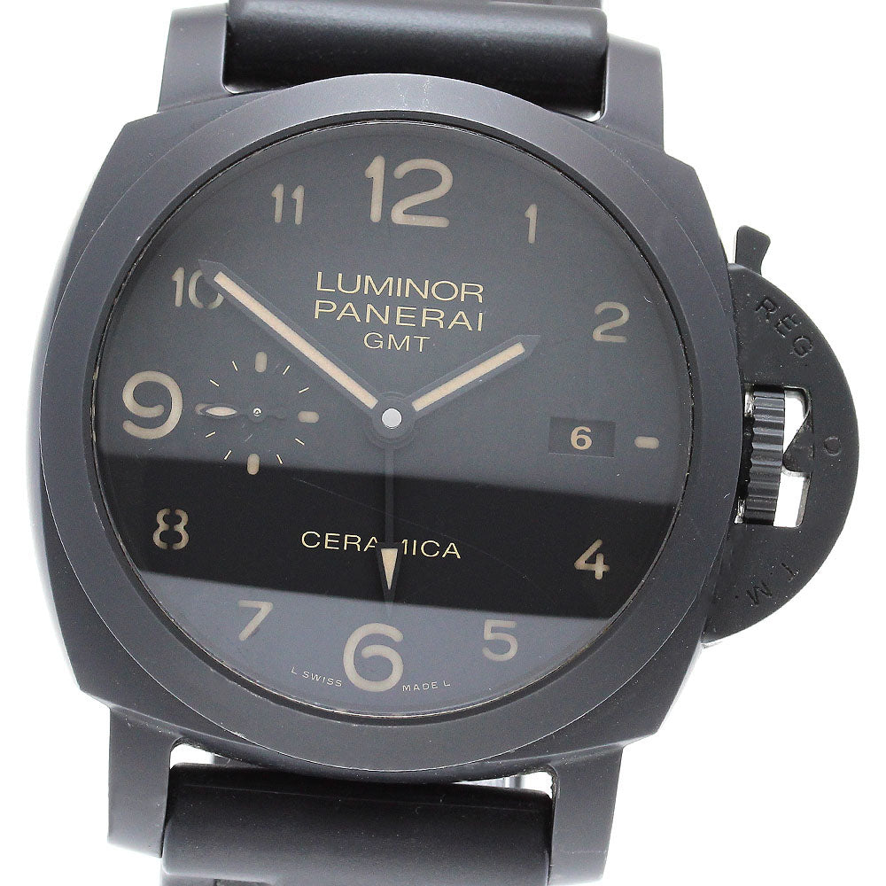 PANERAI Luminor 1950 Ceramica PAM00441 GMT Black Dial Automatic Men's_837338