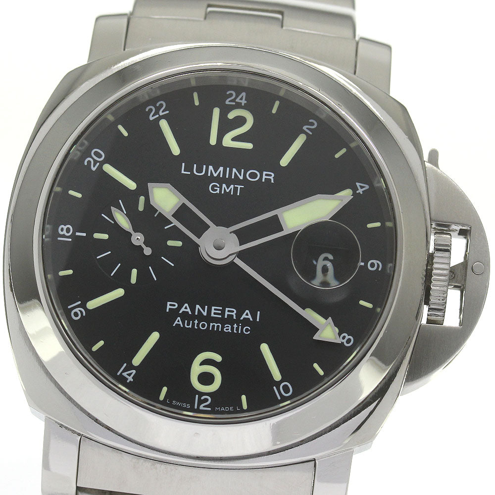 PANERAI Luminor PAM00297 GMT Date Small Second black Dial Automatic Men's_837339