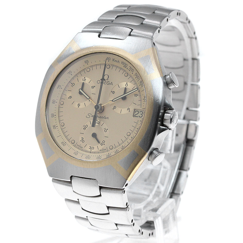OMEGA Seamaster Polaris 2590.10 Chronograph gold Dial Quartz Men's Watch_837371