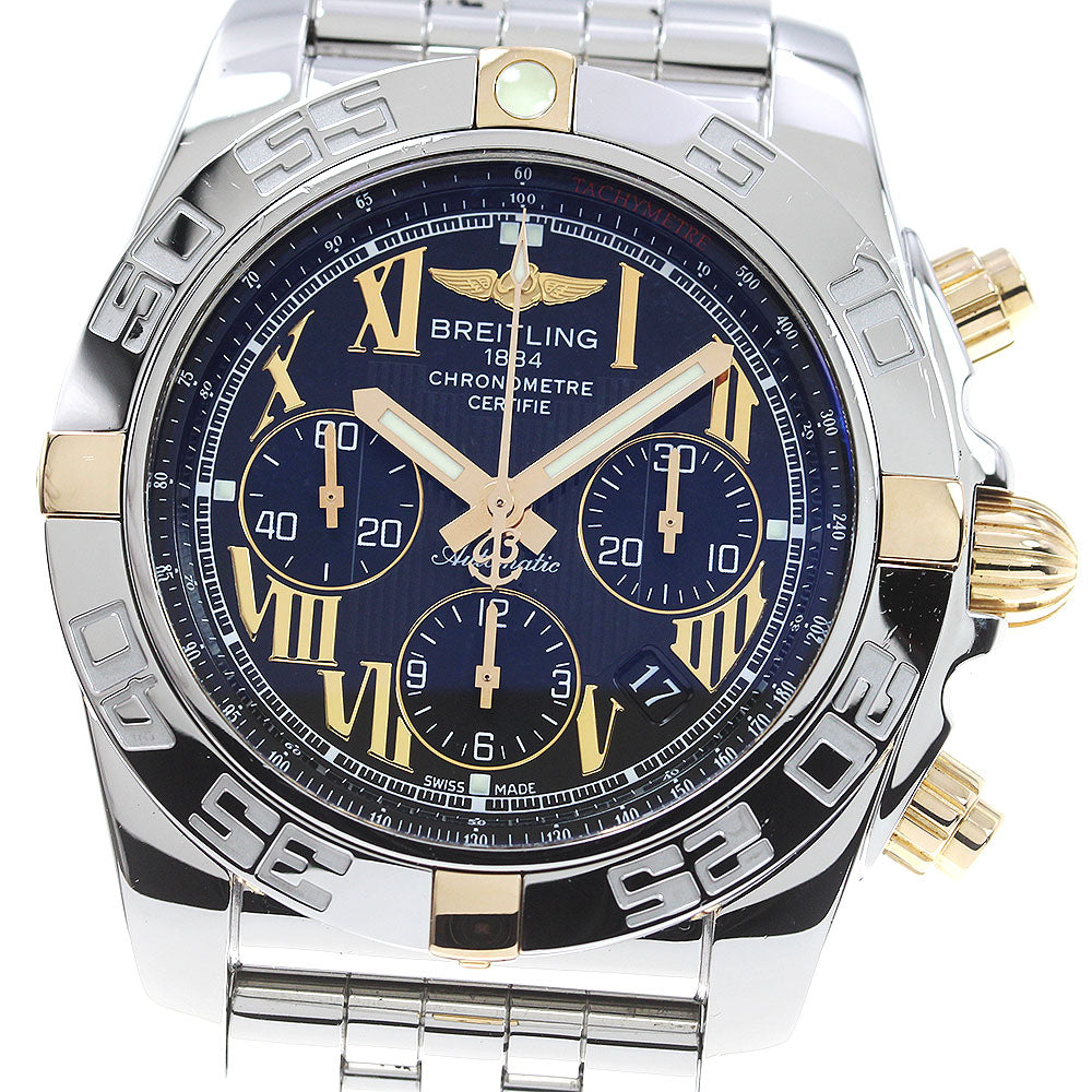 BREITLING Chronomat44 Bikoro IB0110 Date Black Dial Automatic Men's Watch_837432