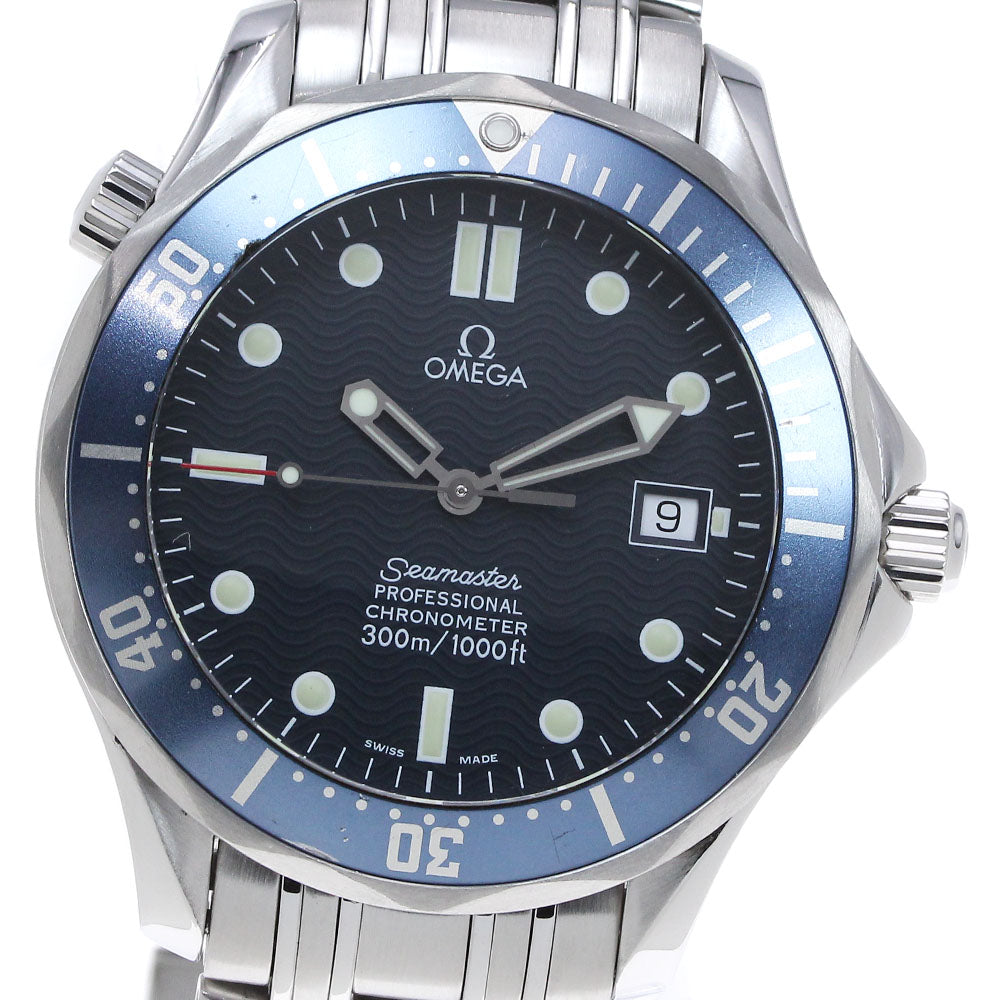 OMEGA Seamaster300 2531.80 Date Navy Dial Automatic Men's Watch_837439
