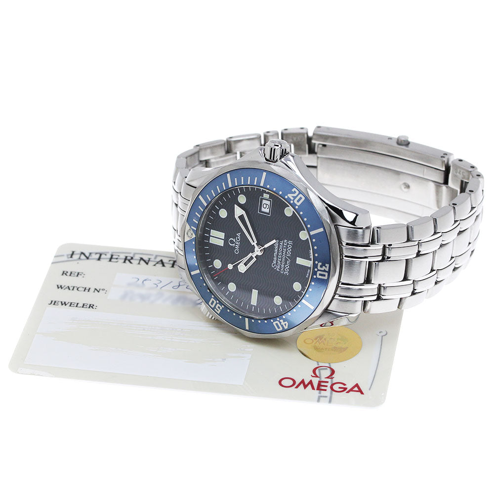 OMEGA Seamaster300 2531.80 Date Navy Dial Automatic Men's Watch_837439