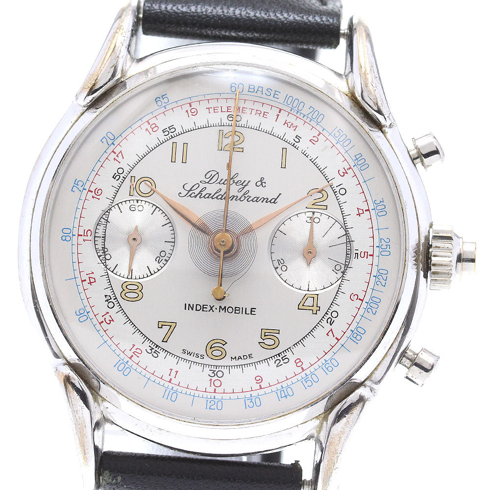DUBEY & SCHALDENBRAND Chronograph Silver Dial Hand Winding Men's Watch_837459