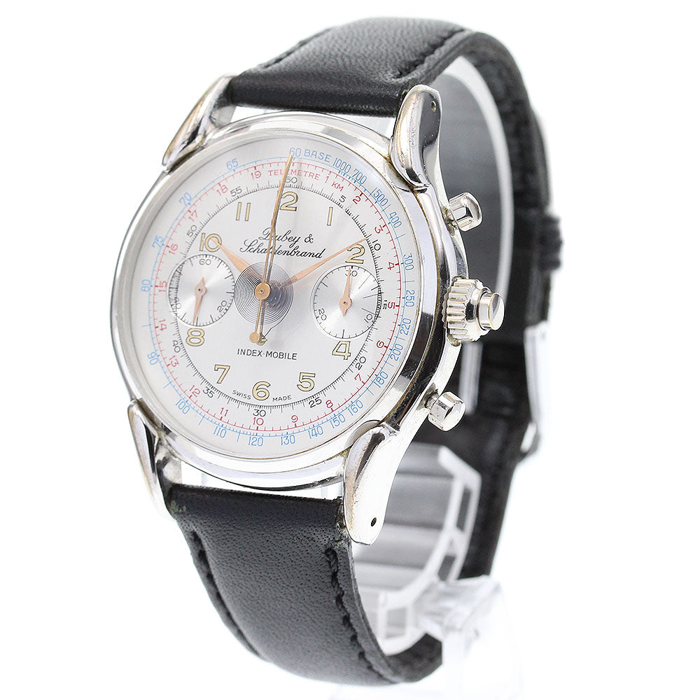 DUBEY & SCHALDENBRAND Chronograph Silver Dial Hand Winding Men's Watch_837459
