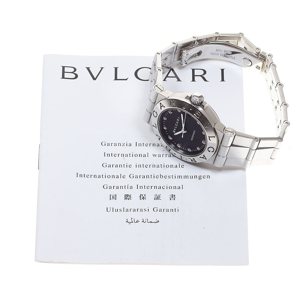 BVLGARI Diagono Sports LCV29S 11P diamond black Dial Automatic Ladies Watch_837469