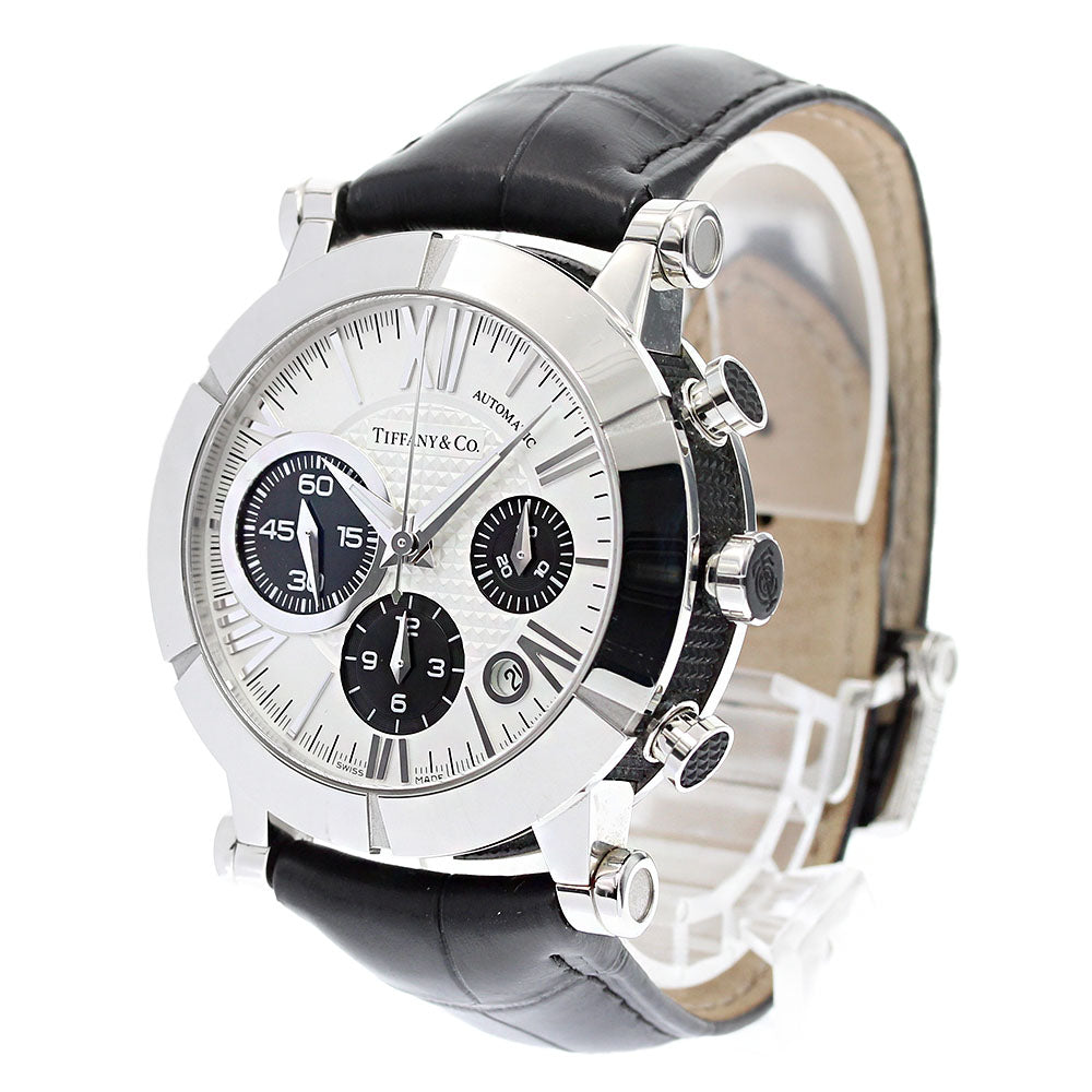 TIFFANY&Co. Atlas Z1000.82.12A21A71A Chronograph Date Silver / Black Dial Automatic Men's Watch_837552