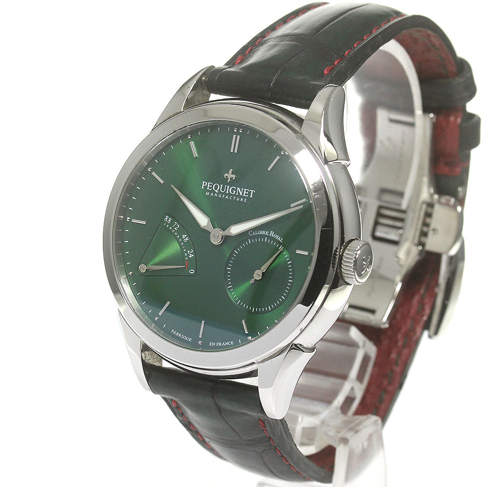 Pequignet Manufacture Rue Royale 9010193 Power reserve green Dial Automatic Men's Watch_837602