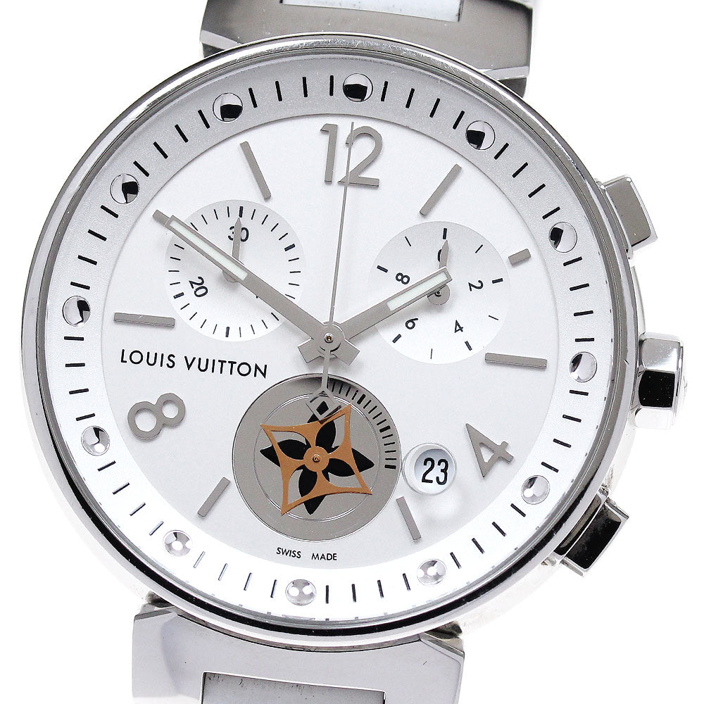 LOUIS VUITTON Tambour Moon Star Q8G00 Date Chronograph Quartz Men's Watch_837649