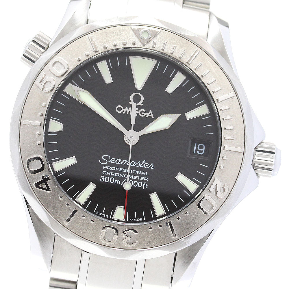 OMEGA Seamaster300 2236.50 WG bezel black Dial Automatic Boy's Watch_837658