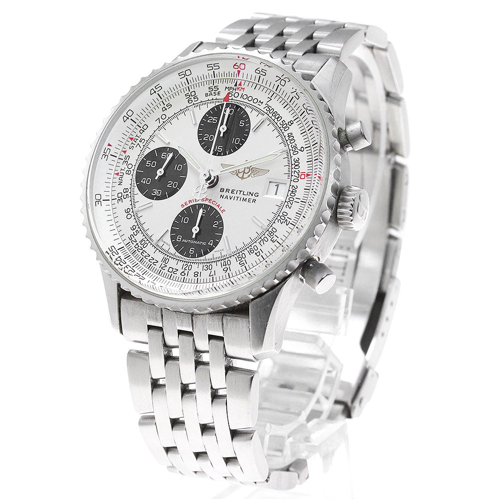 BREITLING Navitimer Fighters A13330 Chronograph Silver Dial Auto Men's_837673