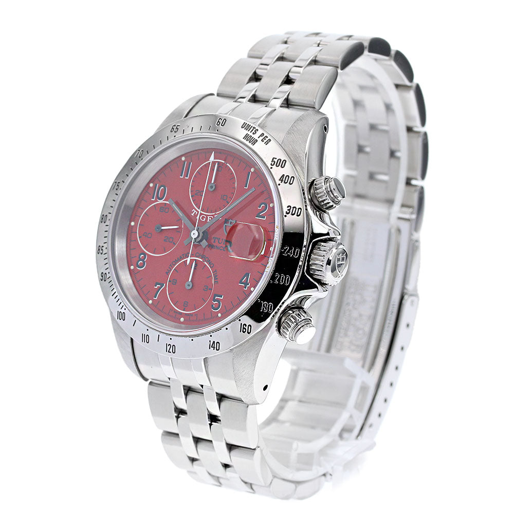 TUDOR Prince Date Chrono Time Tiger 79280 Red Dial Automatic Men's Watch_837688