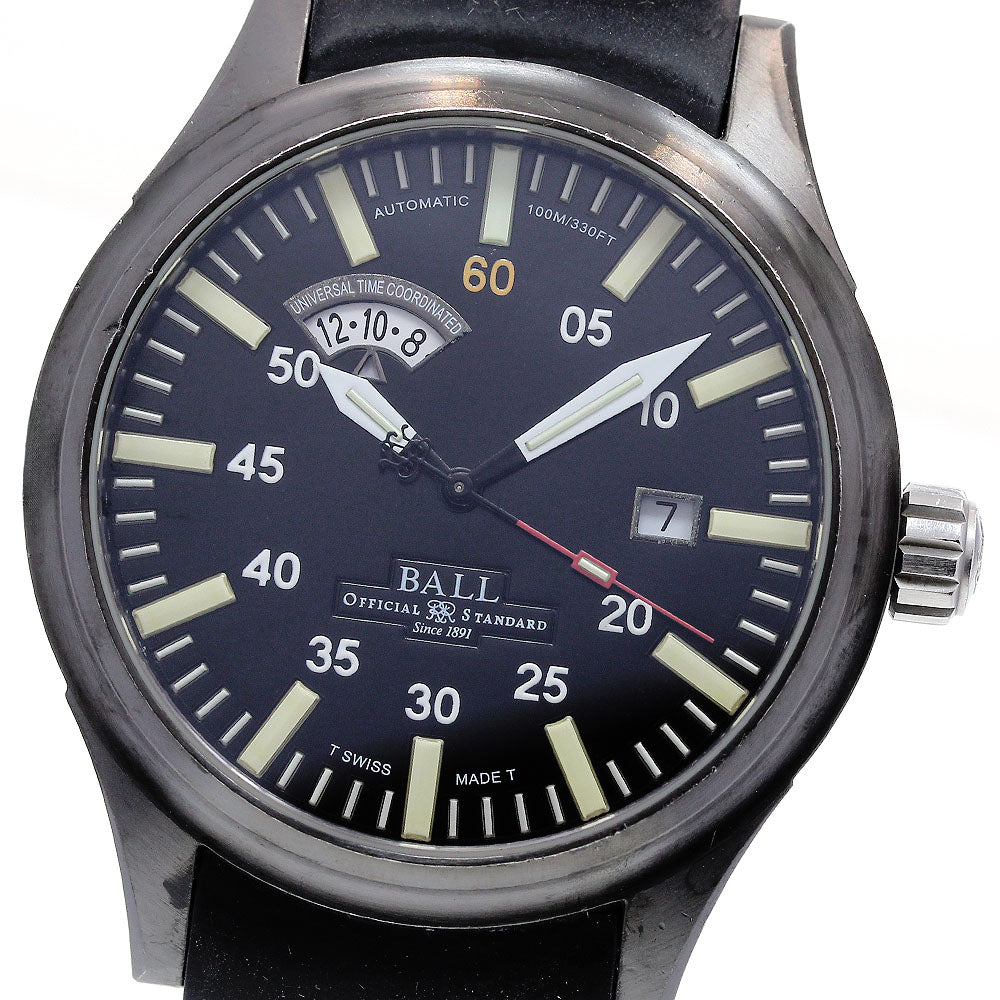 BALLWATCH Fireman Night Train NM1092C-L1B-BK Date Automatic Men's Watch_837702