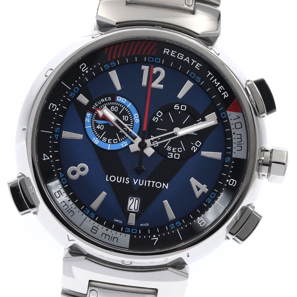 LOUIS VUITTON Tambour Regatta Q102D Chronograph alarm Quartz Men's Watch_837728
