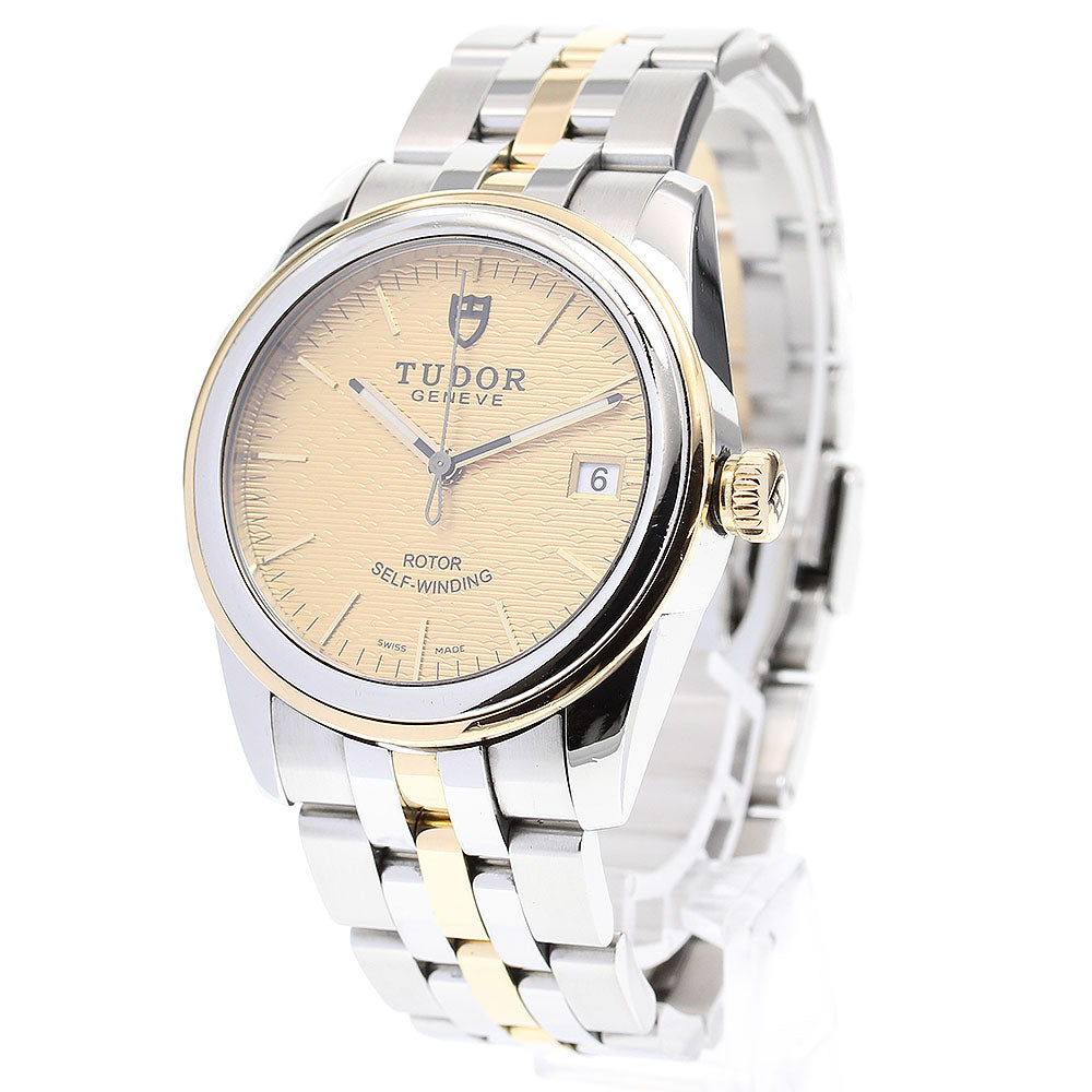 TUDOR Glamor date 55003 YG2 tone gold Dial Automatic Men's Watch_837746