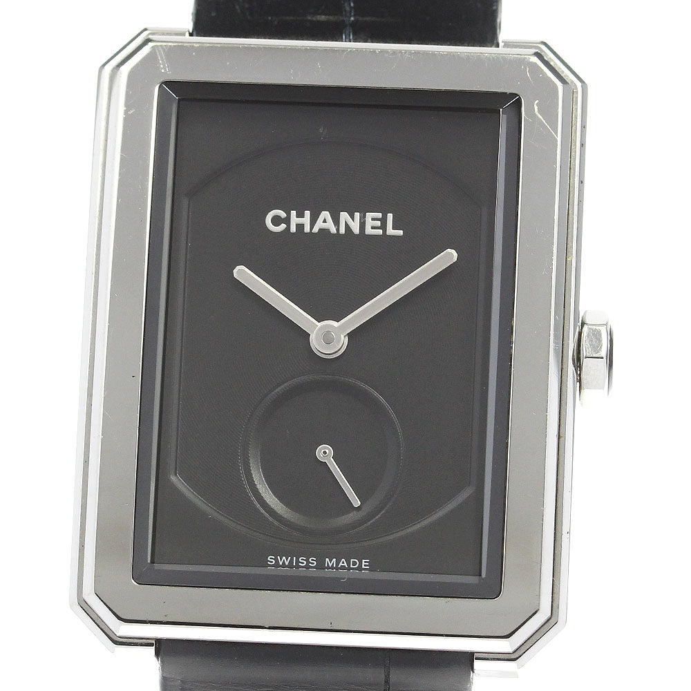 CHANEL boy friend H5201 Small seconds black Dial Hand Winding Men's Watch_837750