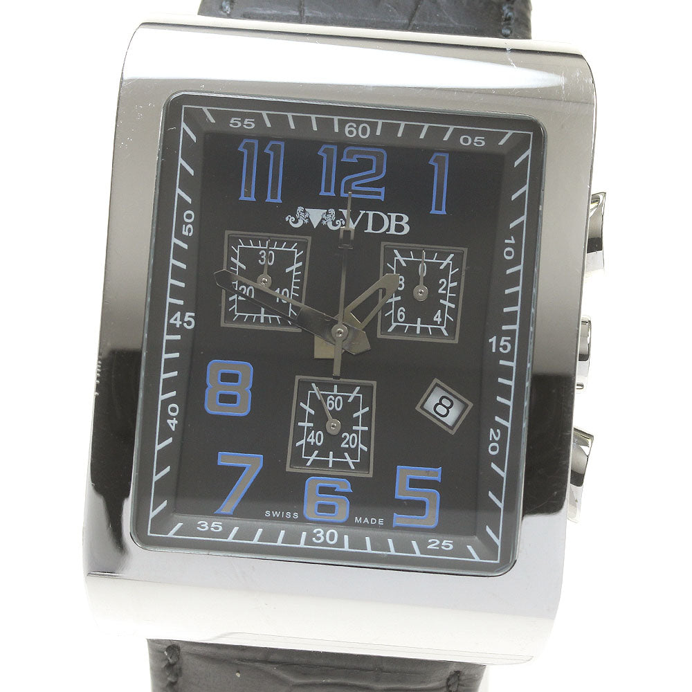 VAN DER BAUWEDE Rectangle Chronograph gray Dial Quartz Men's Watch_837752