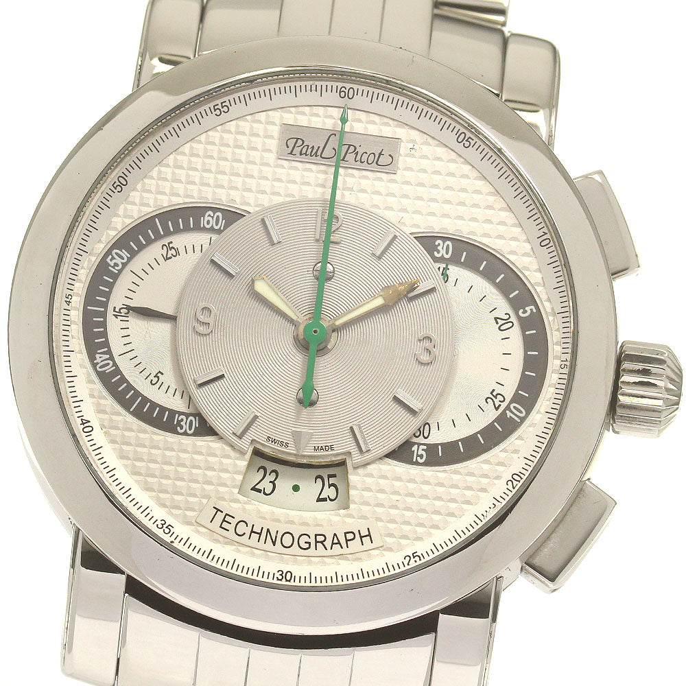 PaulPicot 0334 Technograph Silver Dial Automatic Men's Watch_837754