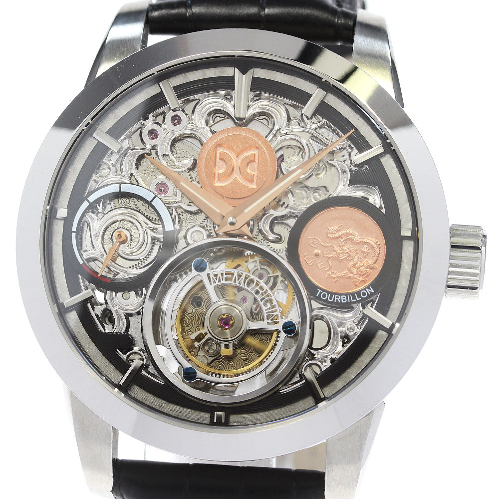 MEMORIGIN MO1005G Tourbillon Skeleton Dial Hand Winding Men's Watch_837757
