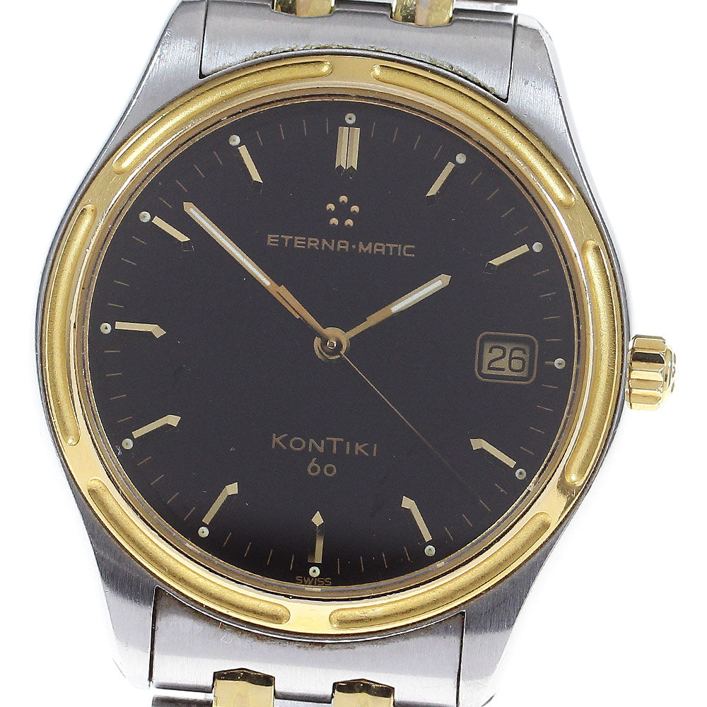 Eterna Kontiki 60 1402.40 Date black Dial Automatic Men's Watch_837763