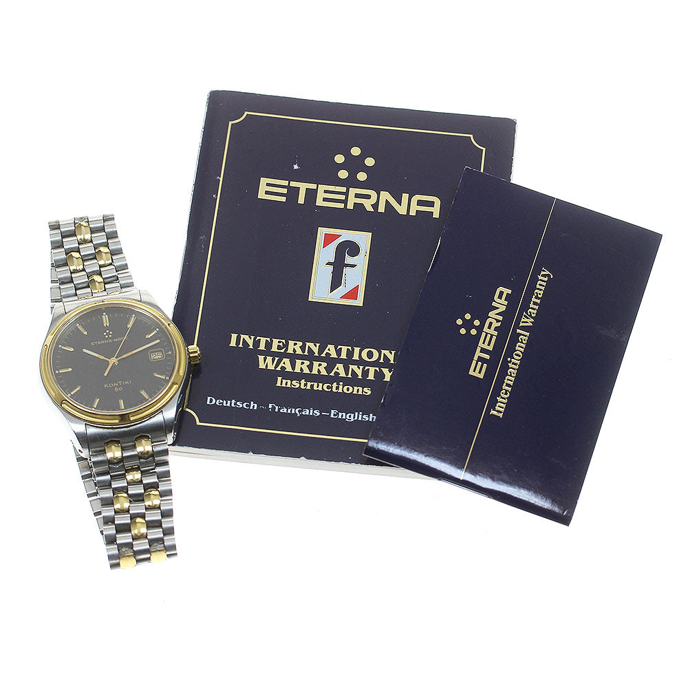 Eterna Kontiki 60 1402.40 Date black Dial Automatic Men's Watch_837763