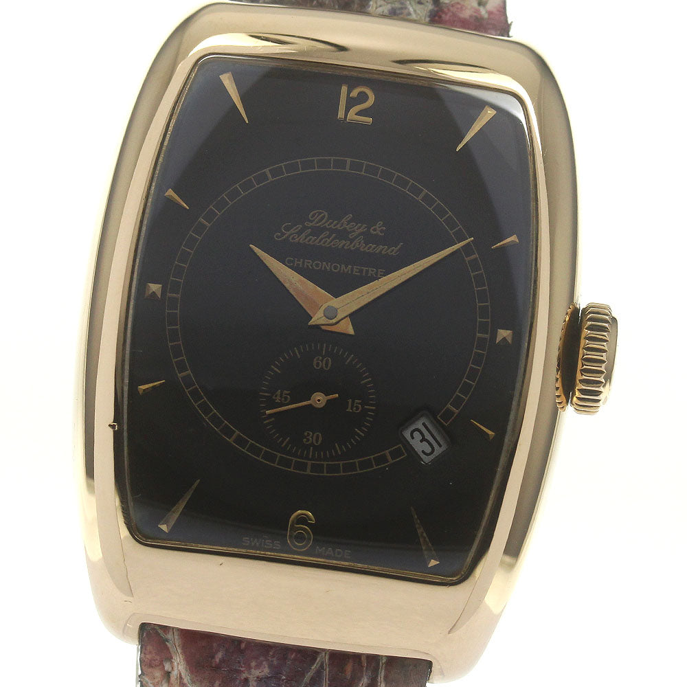 DUBEY & SCHALDENBRAND Aerodene AR18K1 K18PG small second black Dial Automatic Men's Watch_837773