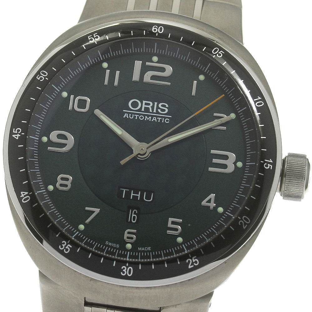 ORIS TT3 7589 Day date green Dial Automatic Men's Watch_837776
