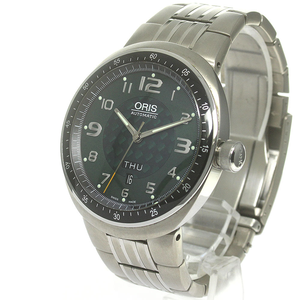 ORIS TT3 7589 Day date green Dial Automatic Men's Watch_837776