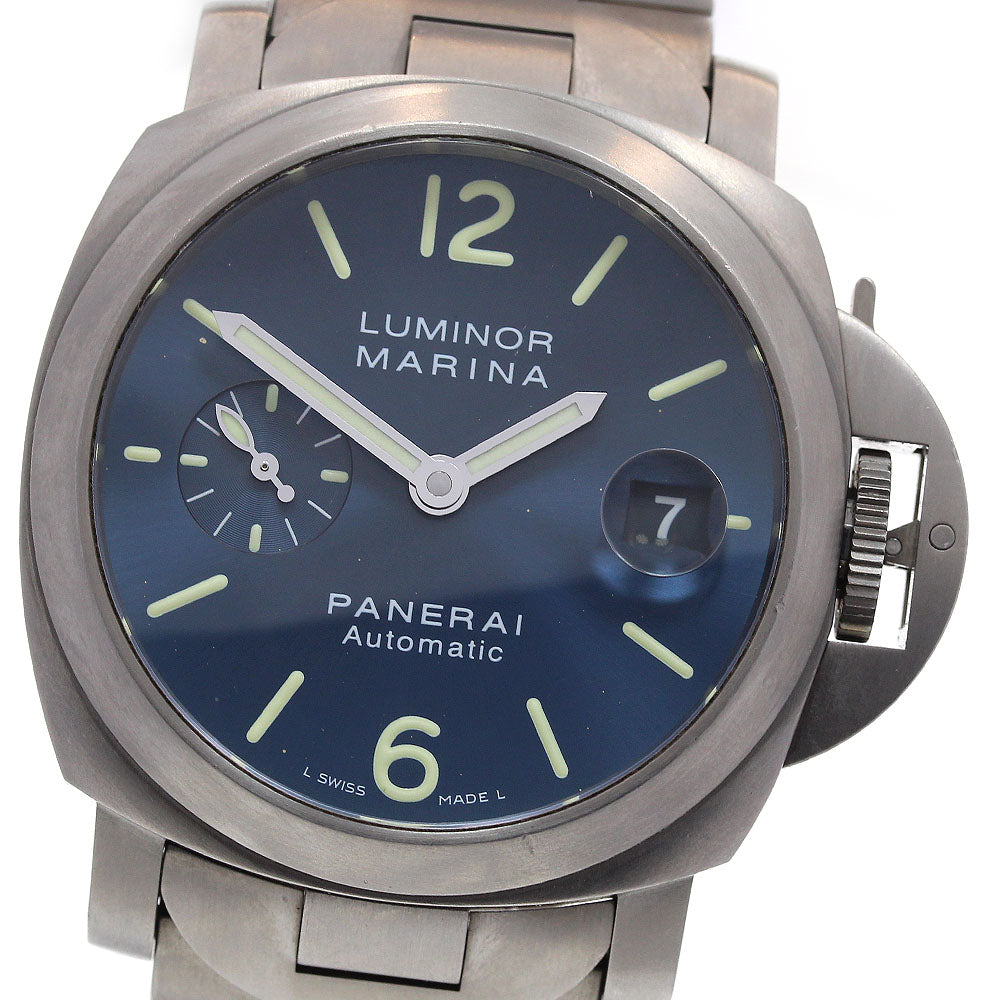 PANERAI Luminor Marina PAM00283 Date Blue Dial Automatic Men's Watch_837779