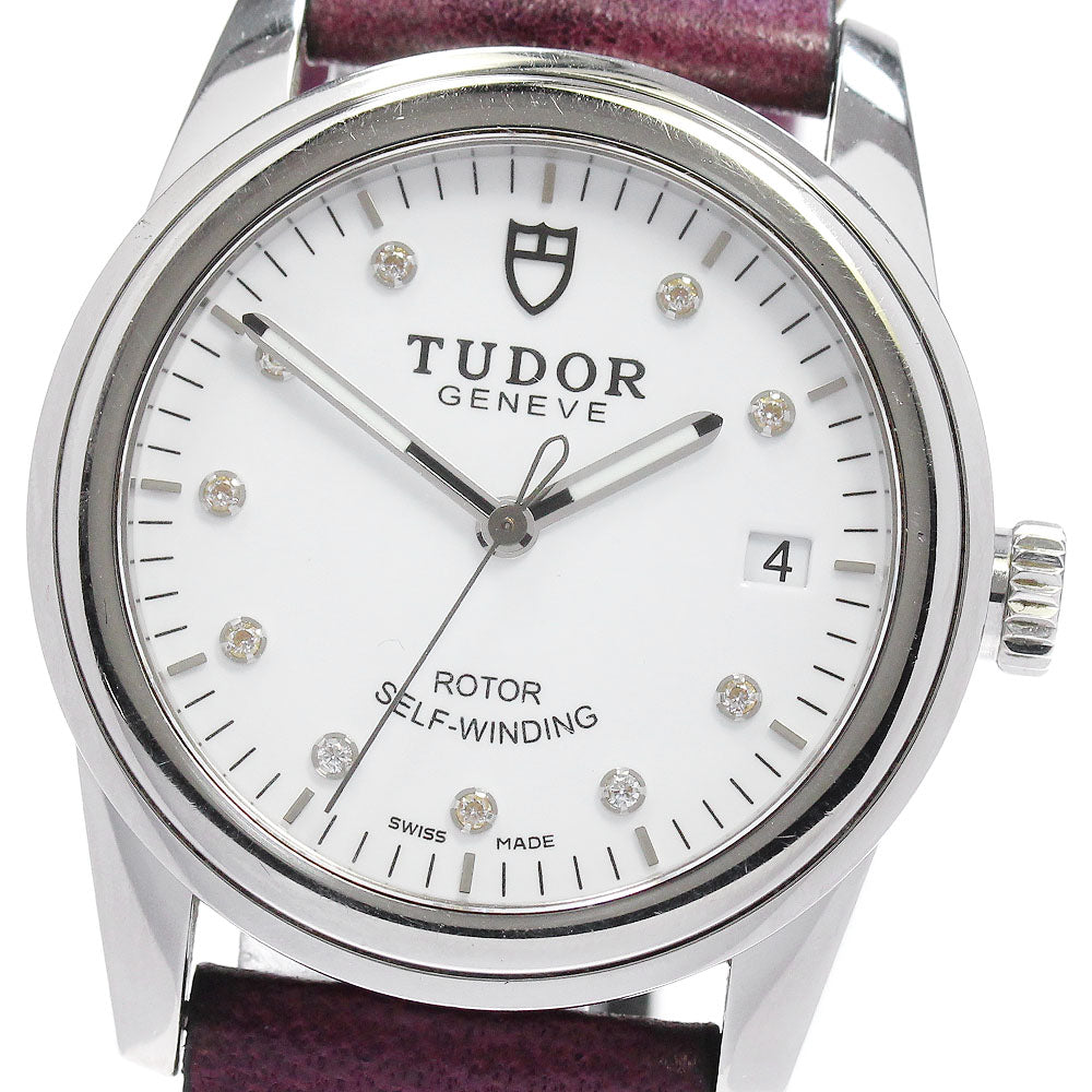 TUDOR Glamour 55000 Date 10P diamond white Dial Automatic Men's Watch_837786