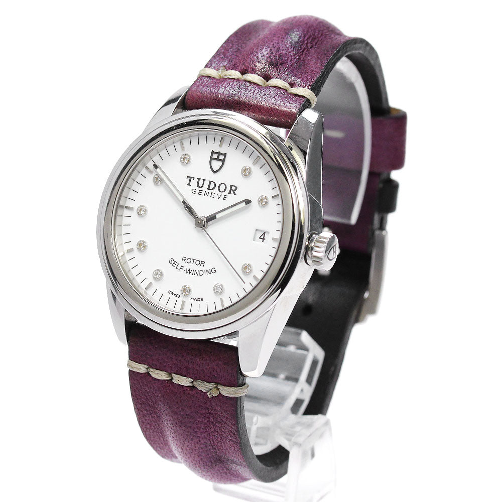 TUDOR Glamour 55000 Date 10P diamond white Dial Automatic Men's Watch_837786