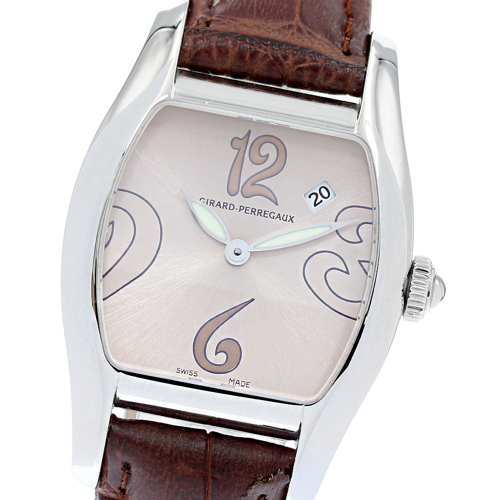 GIRARD PERREGAUX Richeville 2655 Date pink Dial Quartz Men's Watch_837794